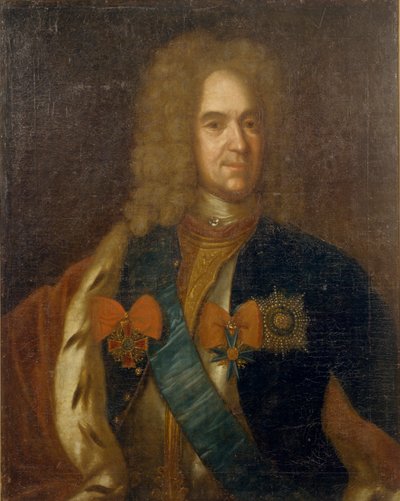 Portrét Alexandra Daniloviče Menšikova, generalissima, prince Svaté říše římské a vévody od Unbekannt