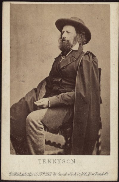 Portrét Alfreda, Lord Tennyson 1809-1892, 1861. od Unbekannt