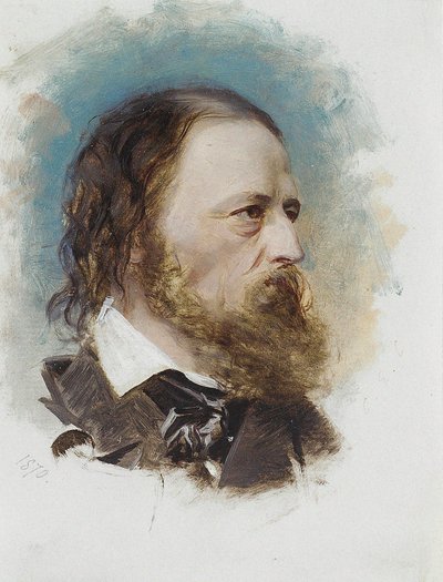 Portrét Alfreda, Lord Tennyson 1809-1892, 1870. od Unbekannt