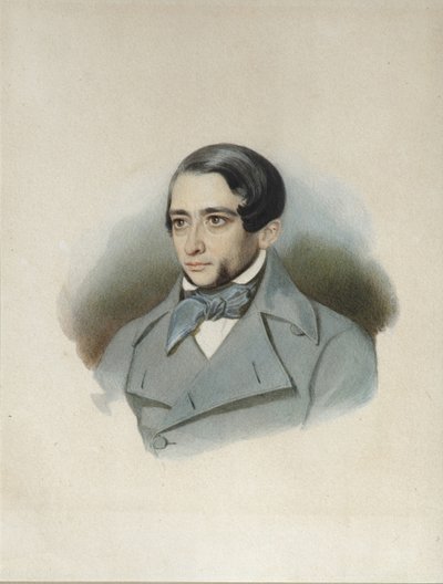 Portrét Andreje Alexandroviče Krajevského 1810-1889, počátek 40. let 19. století od Unbekannt