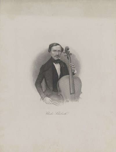 Portrét Carla Eduarda Schubertha 1811-1863, c. 1850. od Unbekannt