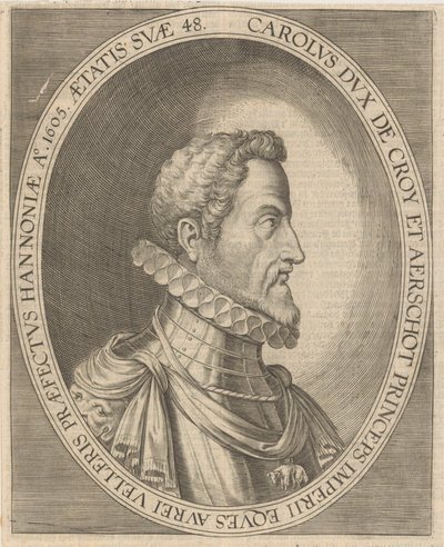 Portrét Karla III z Croÿ 1560-1612, 1600s. od Unbekannt
