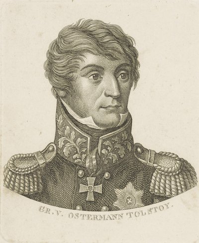 Portrét hraběte Alexandra Ivanoviče Ostermann-Tolstoj 1772-1857, c. 1800. od Unbekannt