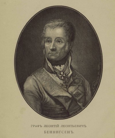 Portrét hraběte Levina Leontyho August Theophil von Bennigsen 1745-1826 od Unbekannt