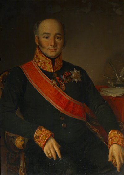 Portrét hraběte Vasilije Olsufjeva 1796-1858, 1830-1840 od Unbekannt