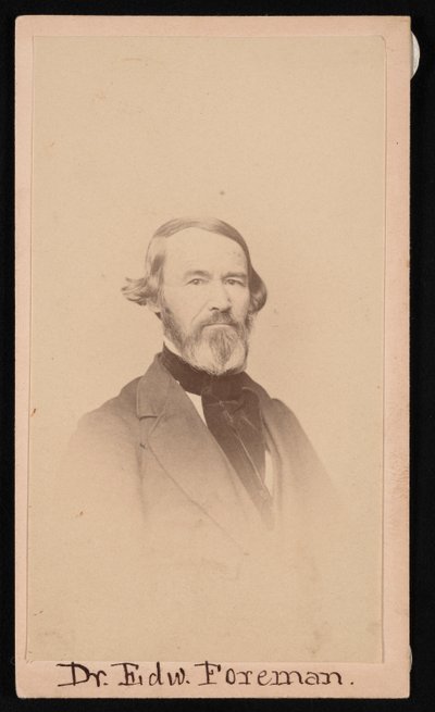 Portrét Dr. Edwarda R. Foremana 1808-1885, před rokem 1876. od Unbekannt
