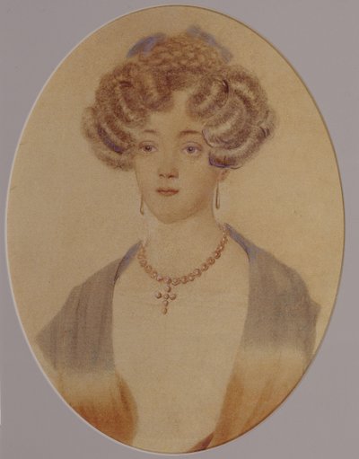 Portrét Jekatěriny Nikolajevny Gončarové 1809-1843, konec 20. a počátek 30. let 19. století od Unbekannt