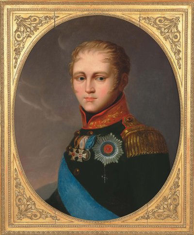 Portrét císaře Alexandra I. 1777-1825, c. 1810. od Unbekannt