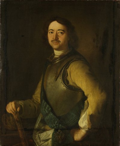 Portrét císaře Petra I. Velikého 1672-1725, počátek 18. století. od Unbekannt