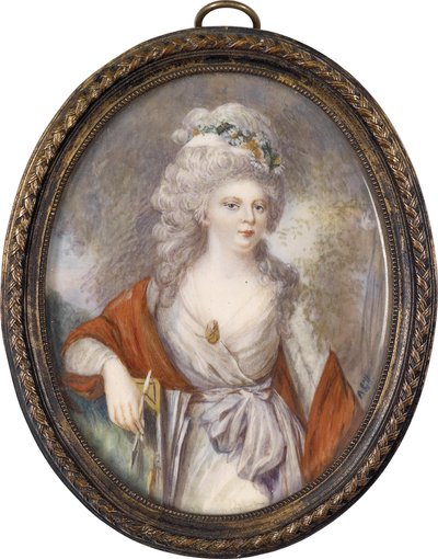 Portrét císařovny Marie Fjodorovny Sophie Dorothea z Württemberska 1759-1828, počátek 19. stol. od Unbekannt