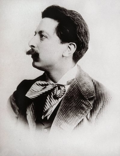 Portrét Enrique Granadose (1867-1916), španělského skladatele a klavíristy. Fotografie. od Unbekannt