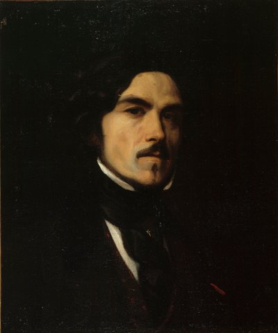Portrét Eugèna Delacroixe 1798-1863, c. 1840 od Unbekannt
