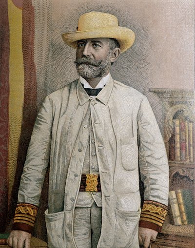 Portrét Fidela Alonso Santocildes (1844-1895), ilustrace od Unbekannt