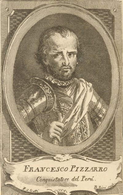 Portrét Francisca Pizarra, 1778. od Unbekannt