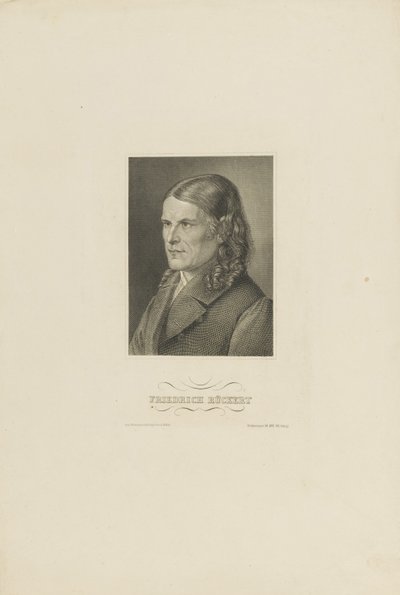 Portrét Friedricha Rückerta 1788-1866, cca 1845. od Unbekannt