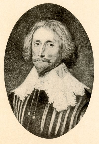 Portrét George Sandyse, se seříznutým kabátcem a límcem Vandyke, c1610-1630, 1937. od Unbekannt