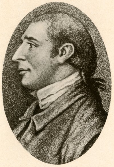 Portrét Gouverneura Morrise s hladkými vlasy a frontou copánku, c1780, 1937. od Unbekannt