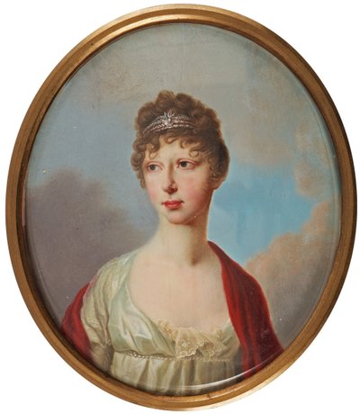 Portrét velkovévodkyně Marie Pavlovny z Ruska 17861859, 19. století od Unbekannt