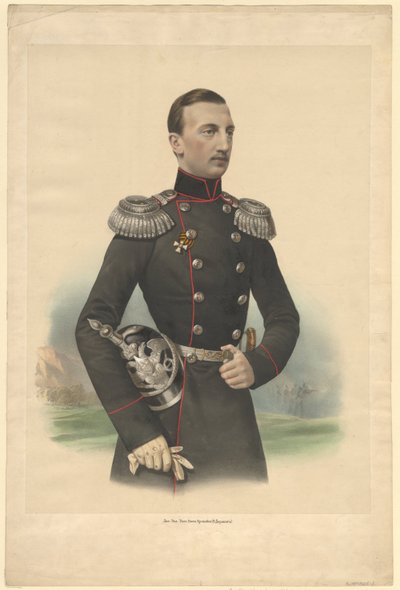 Portrét velkovévody Nikolaje Nikolajeviče Ruska 18311891, 1860 od Unbekannt