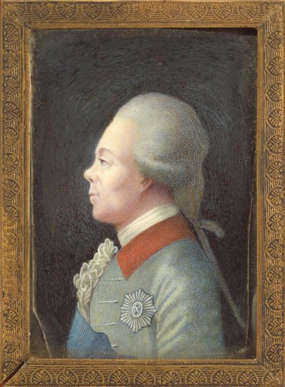 Portrét velkovévody Pavla Petroviče 1754-1801, 80. léta 18. století od Unbekannt