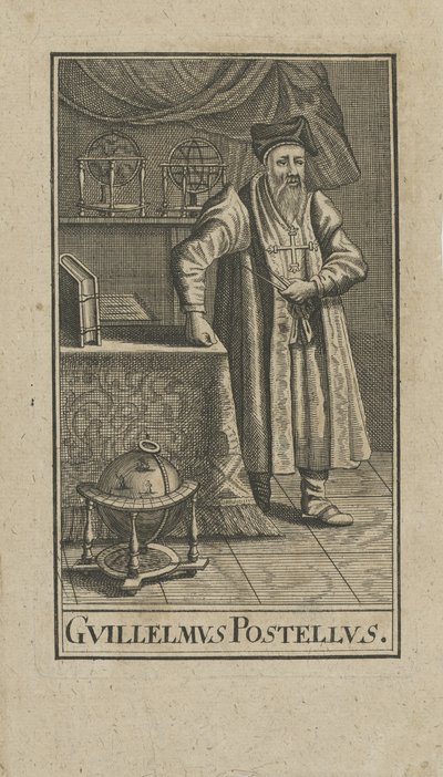 Portrét Guillaume Postela 1510-1581, před rokem 1740. od Unbekannt