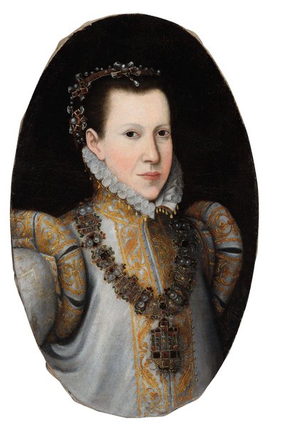 Portrét infantky Marie Portugalské, dědičné princezny z Parmy 1538-1577, ca. 1600. od Unbekannt