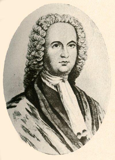 Portrét Jamese Logana v paruce a soudním hábitu, nošený v Pensylvánii, 1745, 1937. od Unbekannt