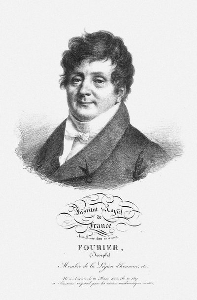 Portrét Jean Baptiste Joseph Fourier 1768-1830 od Unbekannt