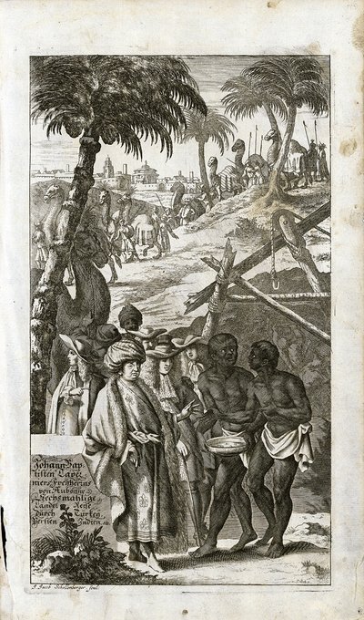 Portrét Jean Baptiste Tavernier v orientálních šatech, 1681 od Unbekannt