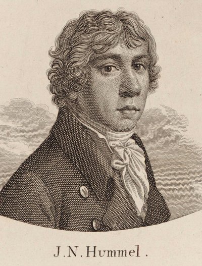 Portrét Johanna Nepomuka Hummela 1778-1837. od Unbekannt
