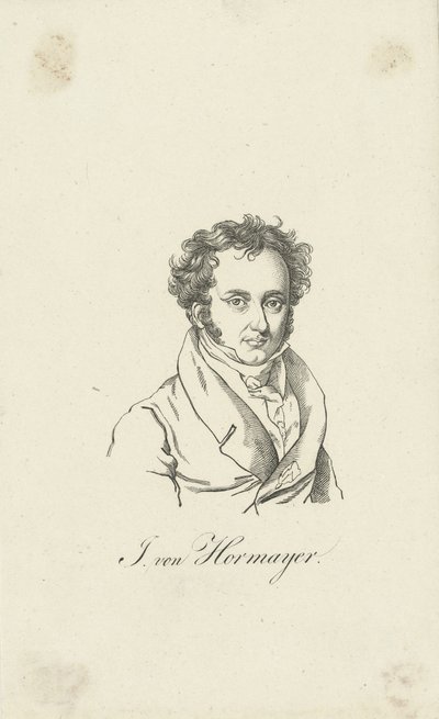 Portrét Josepha Hormayra, barona zu Hortenburg 1781-1848. od Unbekannt