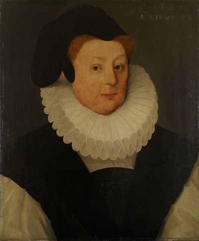 Portrét Katherine, Lady Gresley, 1585. od Unbekannt