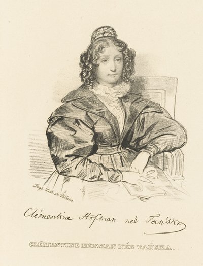 Portrét Klementyny Hoffmanowé 1798-1845, kolem roku 1840. od Unbekannt