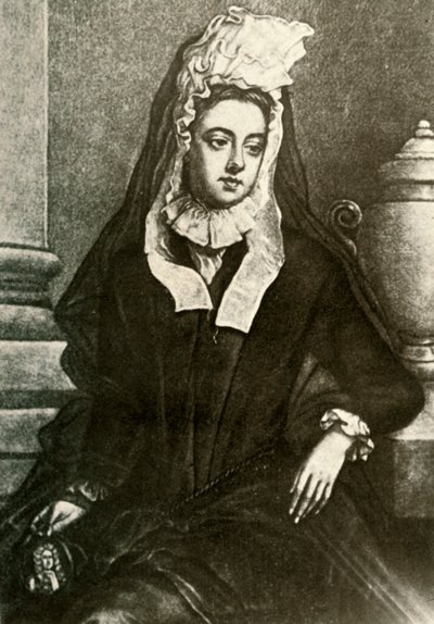 Portrét lady Fenwickové, zobrazující truchlící vdovy, 1695, 1937. od Unbekannt