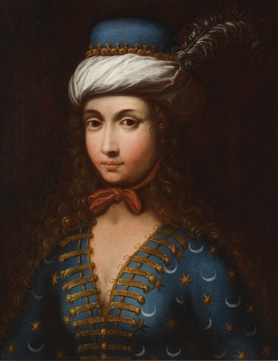 Portrét Lady Mary Wortley Montagu 1689-1762, 18. století od Unbekannt