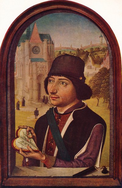 Portrét Ludvíka XI., c1456-58 od Unbekannt
