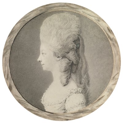 Portrét Marie Louise Savojské 1749-1792, princezna z Lamballe, druhá polovina 18. století od Unbekannt