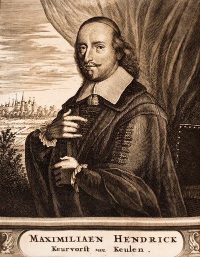 Portrét Maxmiliána Jindřicha Bavorského 1621-1688, arcibiskupa z Kolína nad Rýnem, 1675. od Unbekannt