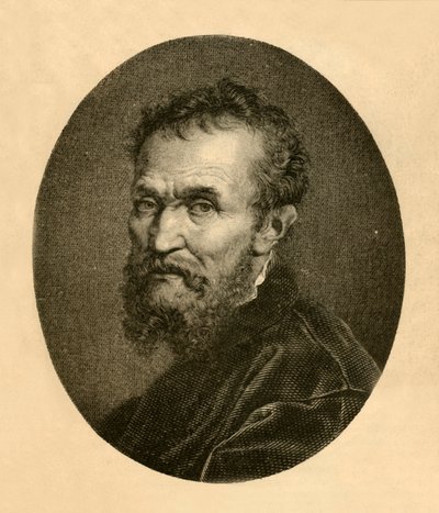 Portrét Michelangela Buonarrotiho, 1881. od Unbekannt