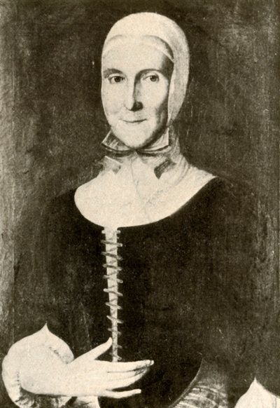 Portrét paní Elisabeth Boehler na moravském sídlišti, Pensylvánie, 1787, 1937. od Unbekannt
