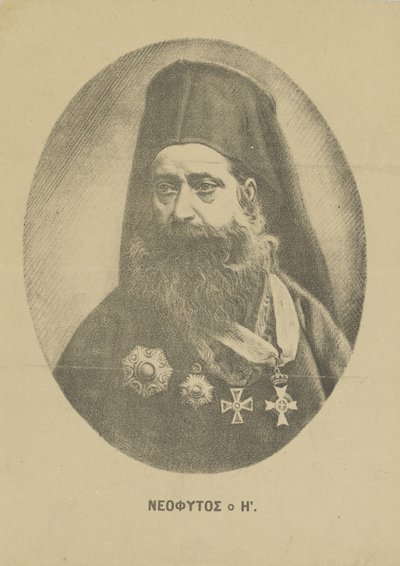 Portrét Neophytos Vamvas 1770-1856, c. 1850. od Unbekannt
