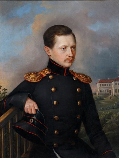 Portrét Nikolaje Semjonoviče Korsakova 1819-1889, ca. 1849 od Unbekannt