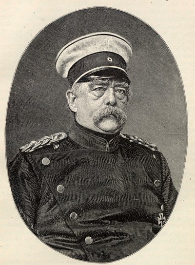 Portrét Otto von Bismarcka 1815-1898. od Unbekannt