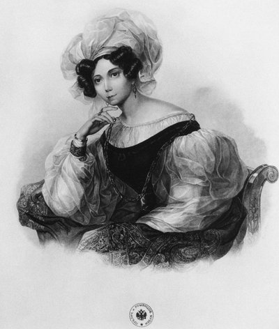 Portrét princezny Zinaidy Alexandrovny Volkonské 1792-1862 od Unbekannt