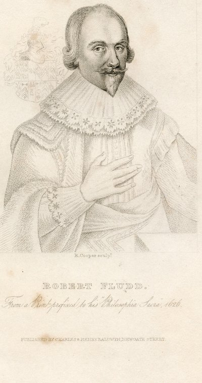 Portrét Roberta Fludda 1574-1637, 1626 od Unbekannt