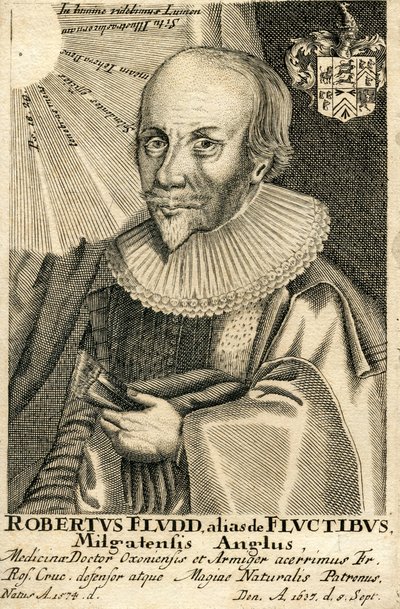 Portrét Roberta Fludda 1574-1637, 17. století od Unbekannt