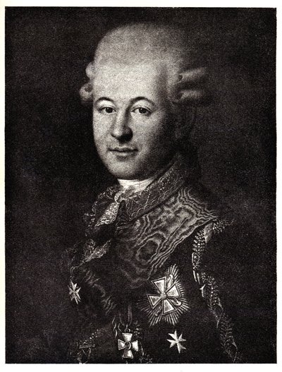 Portrét Semyona Zoricha 1745-1799, oblíbené Kateřiny Veliké, počátek 19. století. od Unbekannt