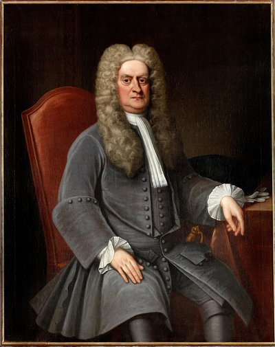 Portrét sira Isaaca Newtona 1642-1727, ca. od Unbekannt