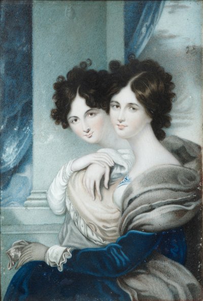 Portrét sester princezen Anny Petrovna 1777-1805 a Ekateriny Petrovna 1783-1830 Lopukhin od Unbekannt