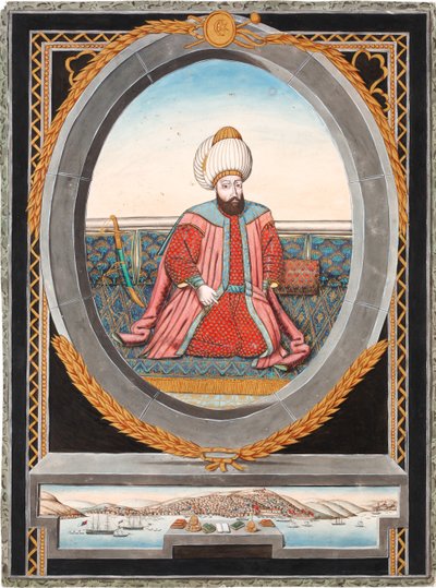 Portrét sultána Murada II 1404-1451 od Unbekannt